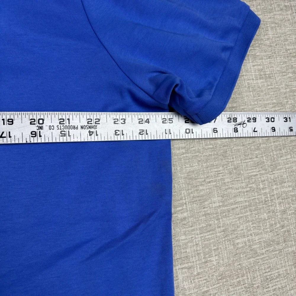 Polo Ralph Lauren Mens XL Blue Classic Fit Short Sleeve Performance Y2K Polo